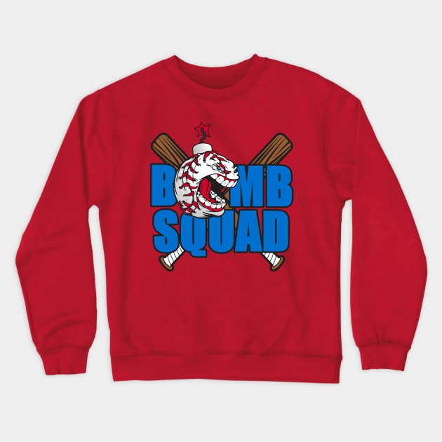 Bomb Squad Baseball Logo Crewneck Sweatshirt by DavesTees